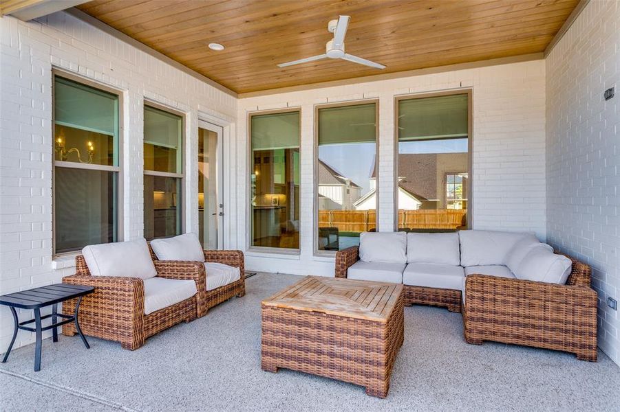 Exterior details and patio area of a home in , Aledo (Image 4).