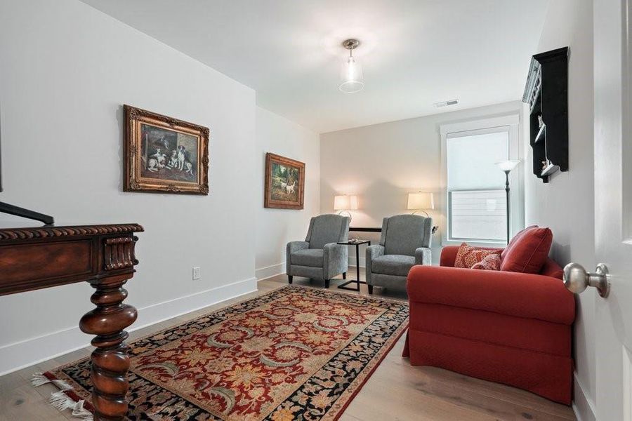 Furnished interior view inside a new home in Soleil Belmont Park, Canton (Image 51). Furnished interior view inside a new home in Soleil Belmont Park, Canton (Image 51).