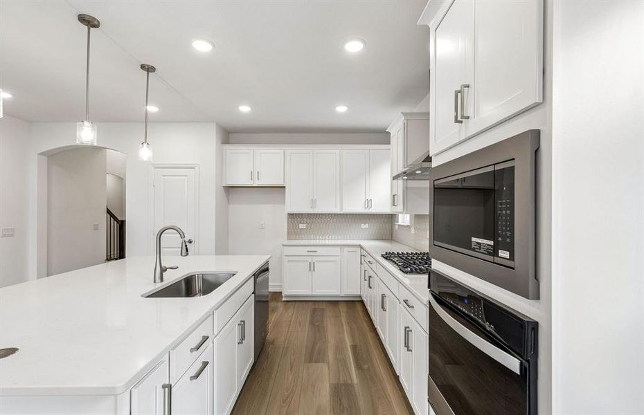 Abundant cabinet space in kitchen Abundant cabinet space in kitchen