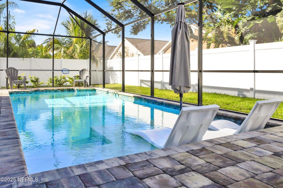 Exterior details and patio area of a home in Seaside Vista, St. Augustine (Image 35). Exterior details and patio area of a home in Seaside Vista, St. Augustine (Image 35).