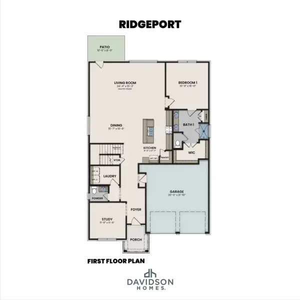2D floor plan layout of this home in Bradshaw Farms, Mount Juliet, TN (Image 21).