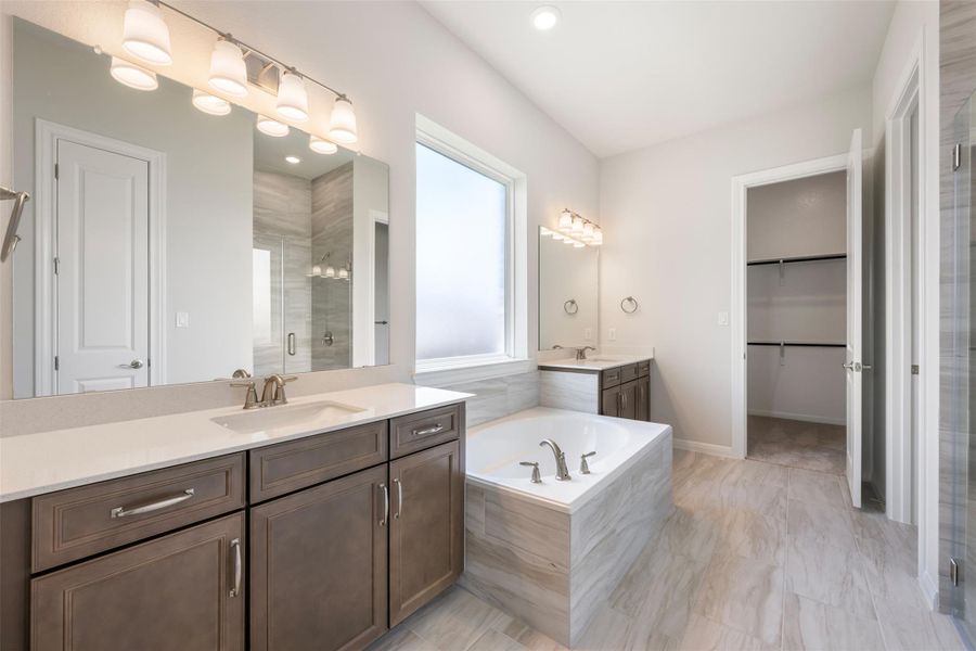 Furnished interior view inside a new home in The Trails at Carmel, Pflugerville (Image 8).
