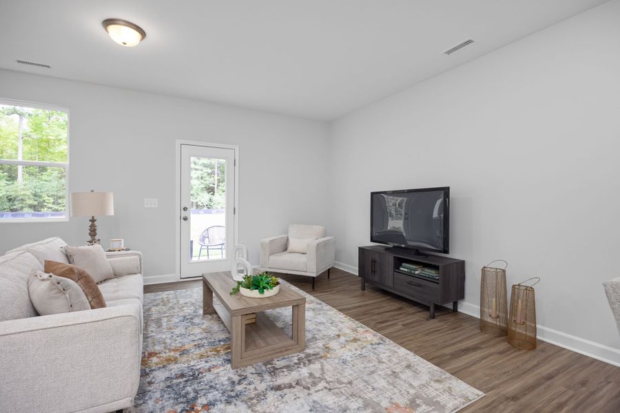 Representative furnished interior of a home built from the The Warren by Davidson Homes LLC in Gregory Village Townhomes, Lillington (Image 6).