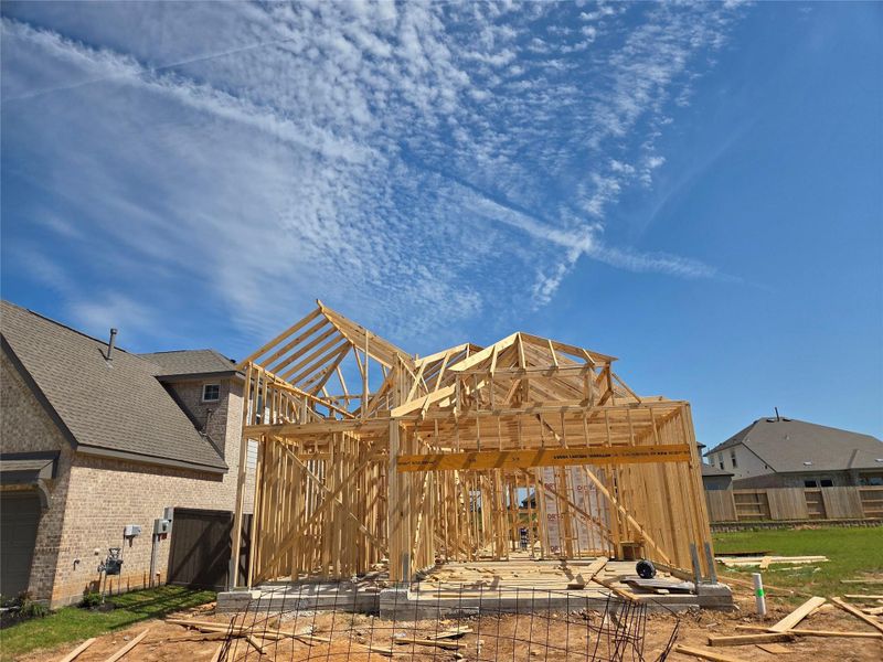In-progress construction of a new home in Emory Glen, Magnolia, TX (Image 5).