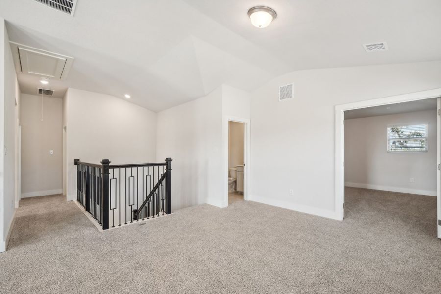 Second floor landing in the Medina floorplan at a Meritage Homes community.