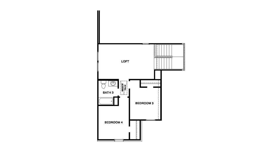 2D floor plan layout of this home in Pleasant Hill, Bryan, TX (Image 3).