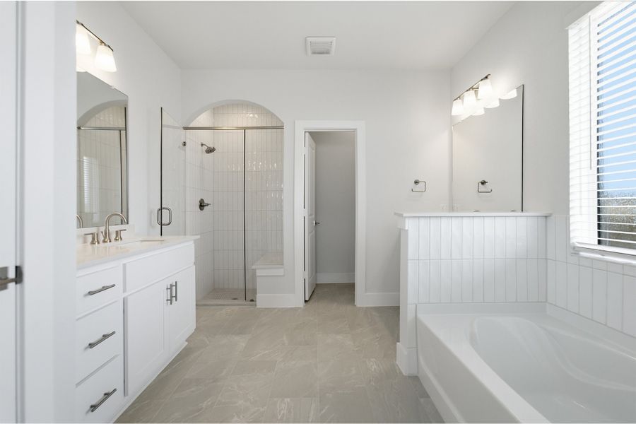 Furnished interior view inside a new home in Santa Rita Ranch, Liberty Hill (Image 13).