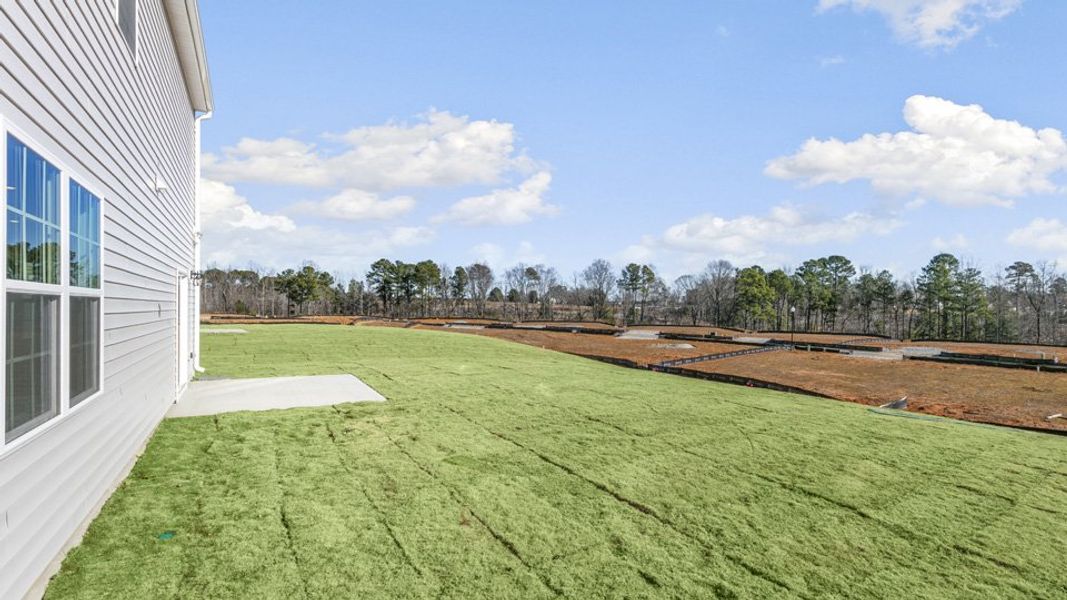 Exterior details and patio area of a home in Ridgewood Farms, Winterville (Image 3).
