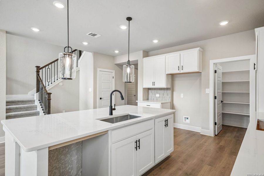 Furnished interior view inside a new home in Fox Falls, Boerne (Image 10).