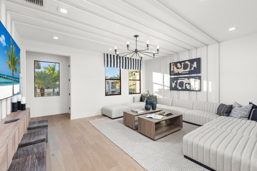 Representative furnished interior of a home built from the Capri by GL Homes in Lotus Edge, Boca Raton (Image 9).