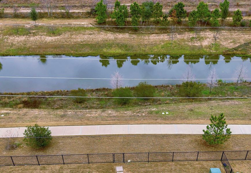 Water view from your backyard with no rear neighbors and direct greenbelt access.