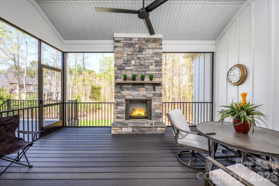 Exterior details and patio area of a home in Irish Creek, Landis (Image 4).
