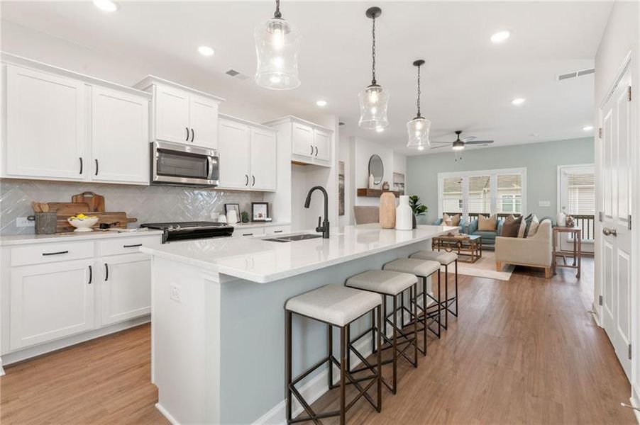 Furnished interior view inside a new home in East Park Village, Kennesaw (Image 4).