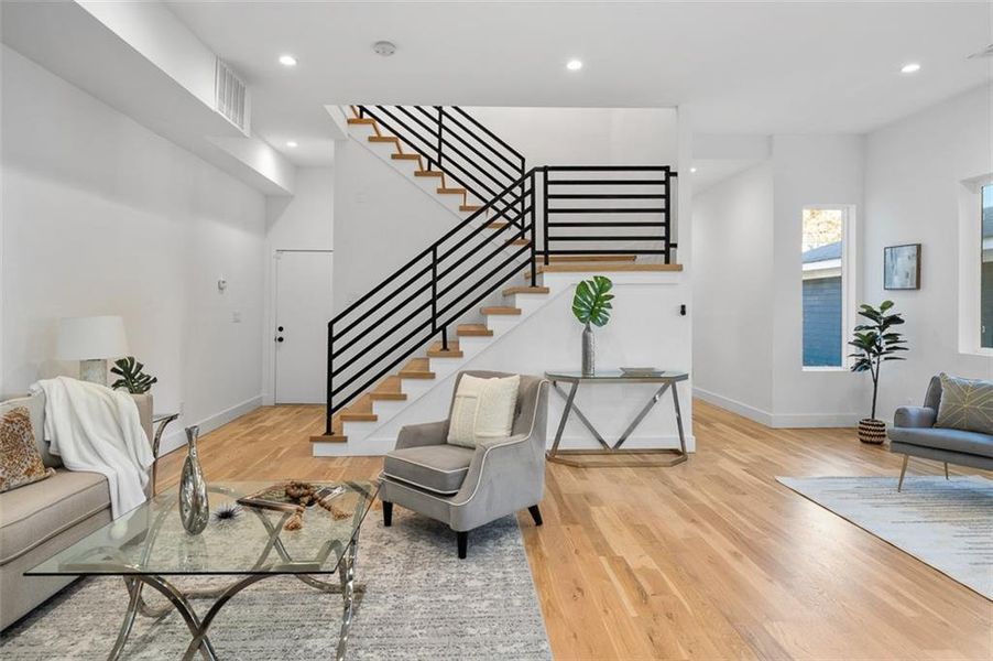 Furnished interior view inside a new home in , Atlanta (Image 14). Furnished interior view inside a new home in , Atlanta (Image 14).