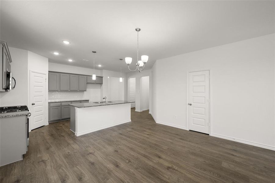 Furnished interior view inside a new home in Baker Farms, Cleburne (Image 6). Furnished interior view inside a new home in Baker Farms, Cleburne (Image 6).