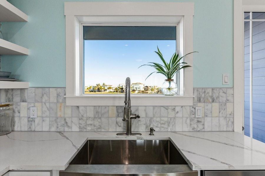 Close-up of interior finishes inside a home in , Galveston (Image 22).