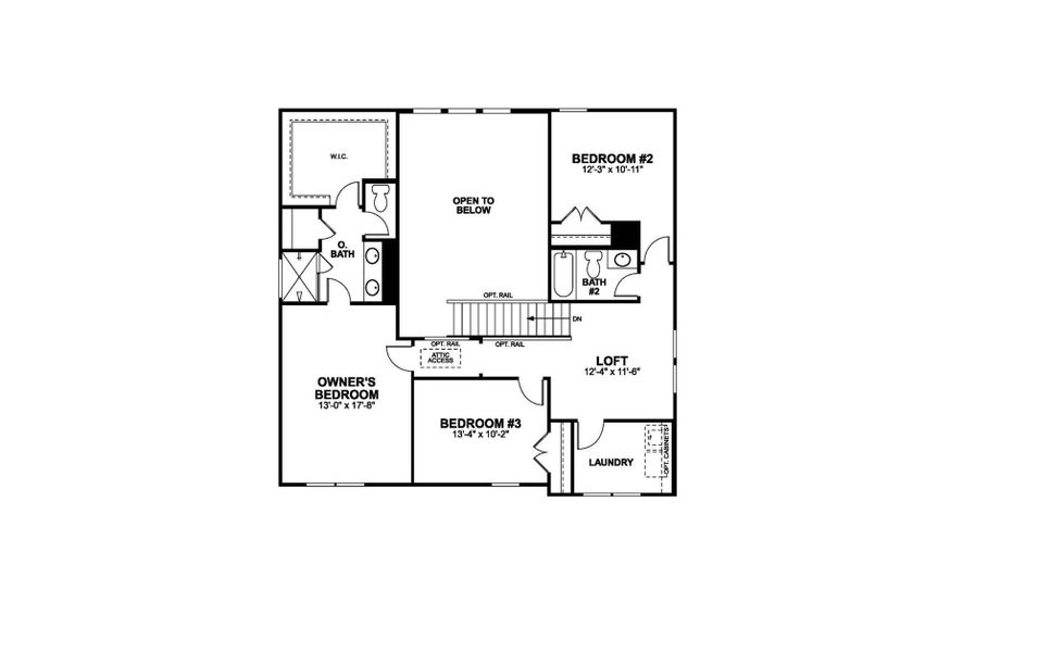 2D floor plan layout of this home in Barksdale, Leander, TX (Image 5).