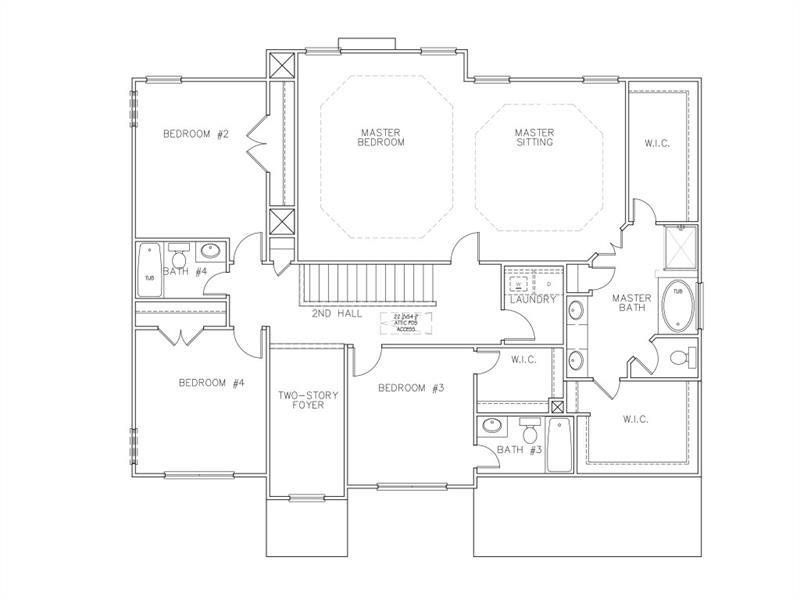 2D floor plan layout of this home in Ruby Creek Estates, Atlanta, GA (Image 3). 2D floor plan layout of this home in Ruby Creek Estates, Atlanta, GA (Image 3).