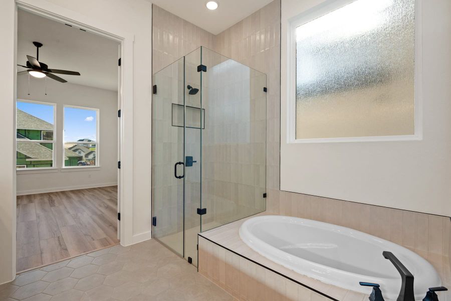 Furnished interior view inside a new home in Lariat, Liberty Hill (Image 15).