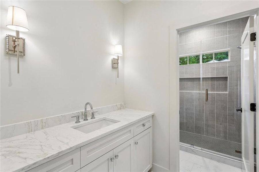 Furnished interior view inside a new home in , Atlanta (Image 17).