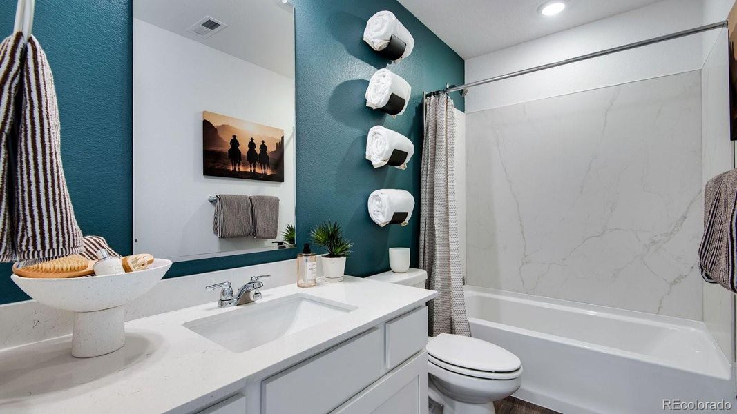 Furnished interior view inside a new home in The Ridge at Lorson Ranch, Colorado Springs (Image 13).