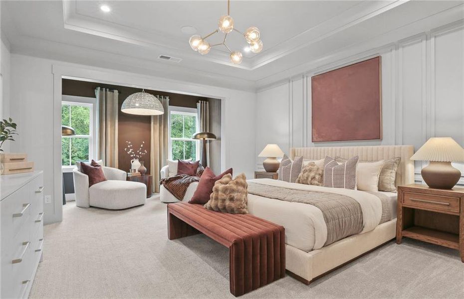 Furnished interior view inside a new home in Sterling Pointe, Cumming (Image 17).