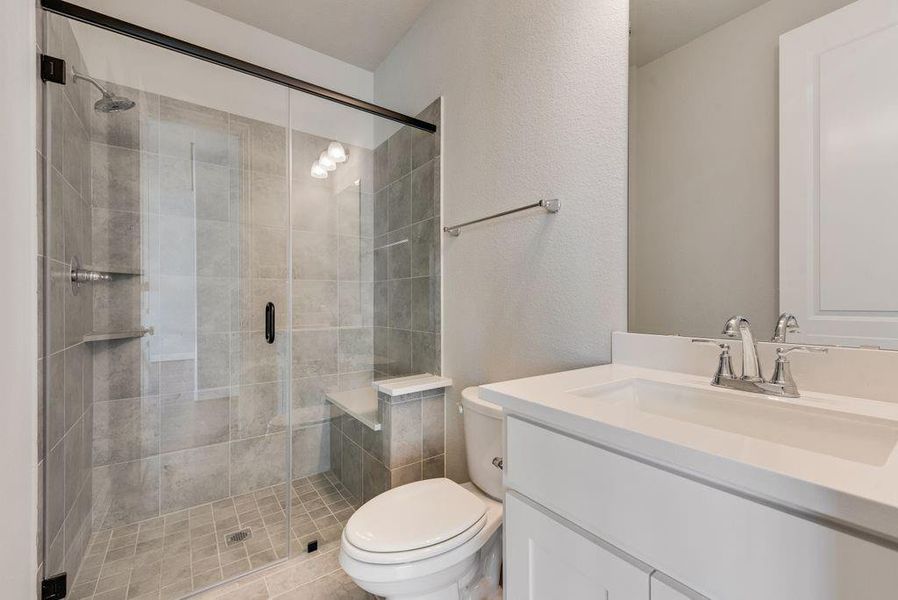 Furnished interior view inside a new home in Monterra, Fate (Image 17).