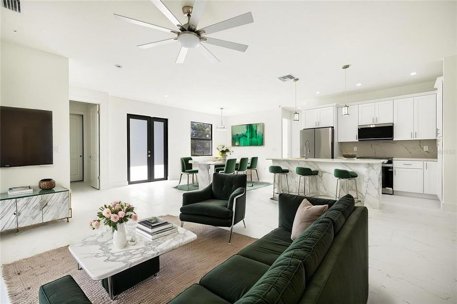Furnished interior view inside a new home in , Port Charlotte (Image 13).