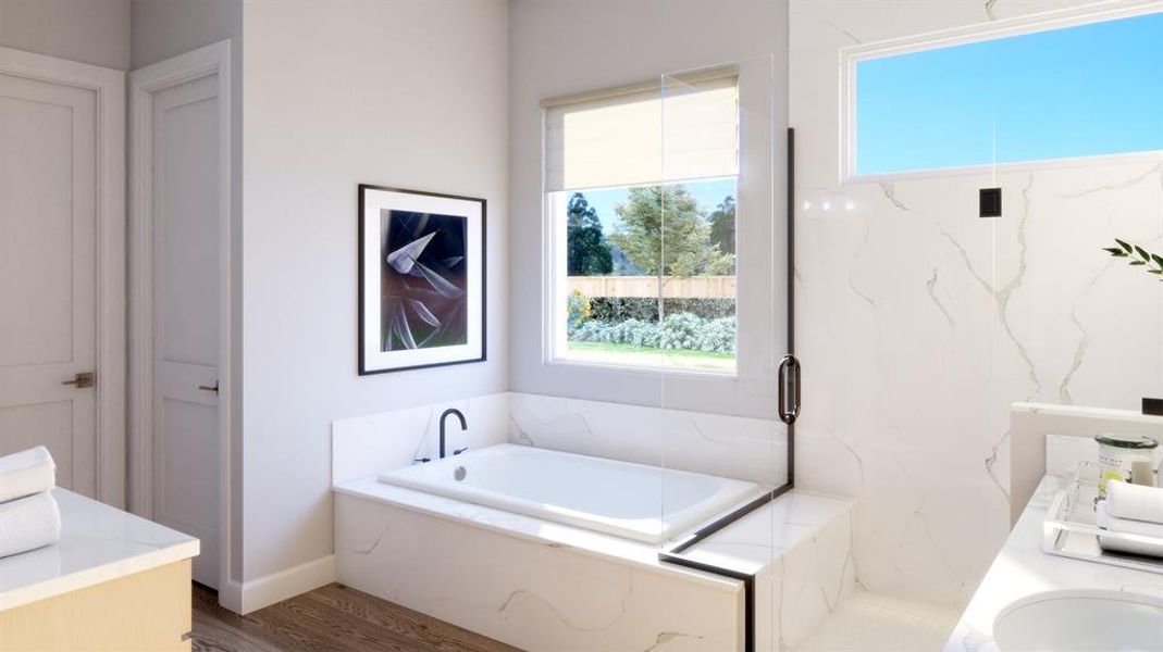 Furnished interior view inside a new home in Chatham Reserve, Providence Village (Image 13).