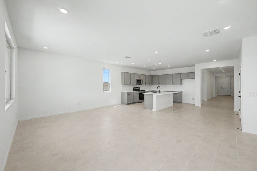 Spacious, unfurnished interior of a new home in Teravalis, Buckeye (Image 6). Spacious, unfurnished interior of a new home in Teravalis, Buckeye (Image 6).
