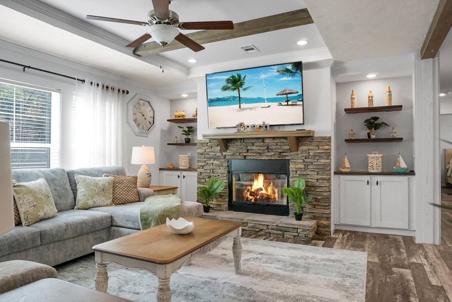 Furnished interior view inside a new home in , Bonneau (Image 35).