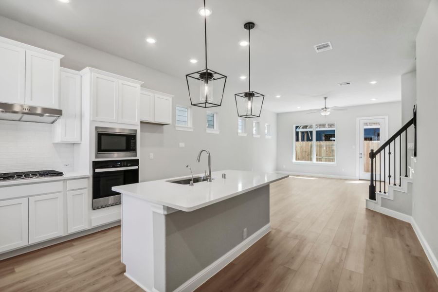 Photos are not of the actual home, but are photos of the builder home with same floorplan
