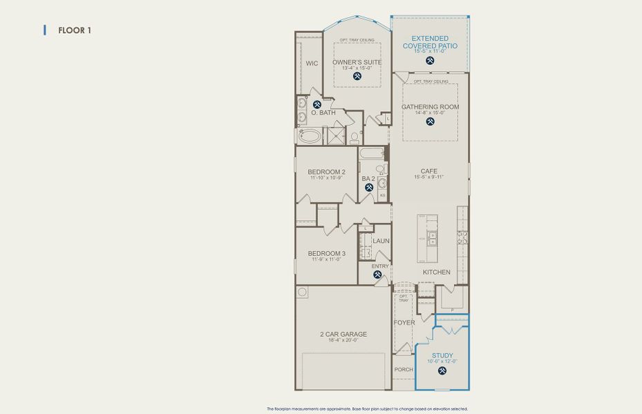 Fox Hollow Floor Plan, Quick Move-In Home, Floor 1