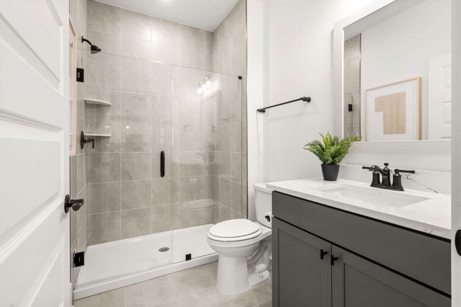 Furnished interior view inside a new home in Waterways, Richmond Hill (Image 17). Furnished interior view inside a new home in Waterways, Richmond Hill (Image 17).