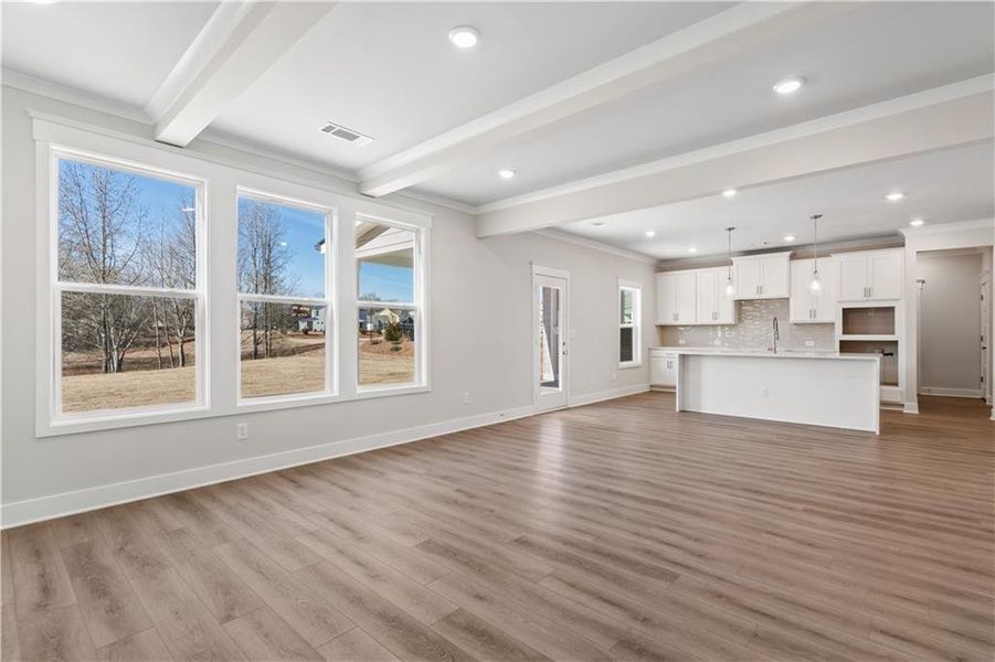 Spacious, unfurnished interior of a new home in Rosewood Lake Estates, Hoschton (Image 89).