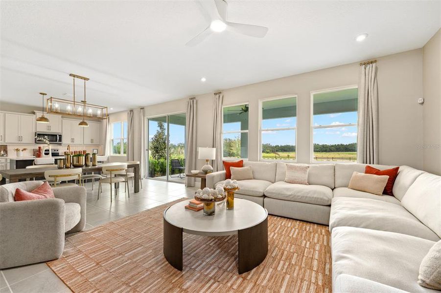 Furnished interior view inside a new home in Rainwood, Groveland (Image 11).