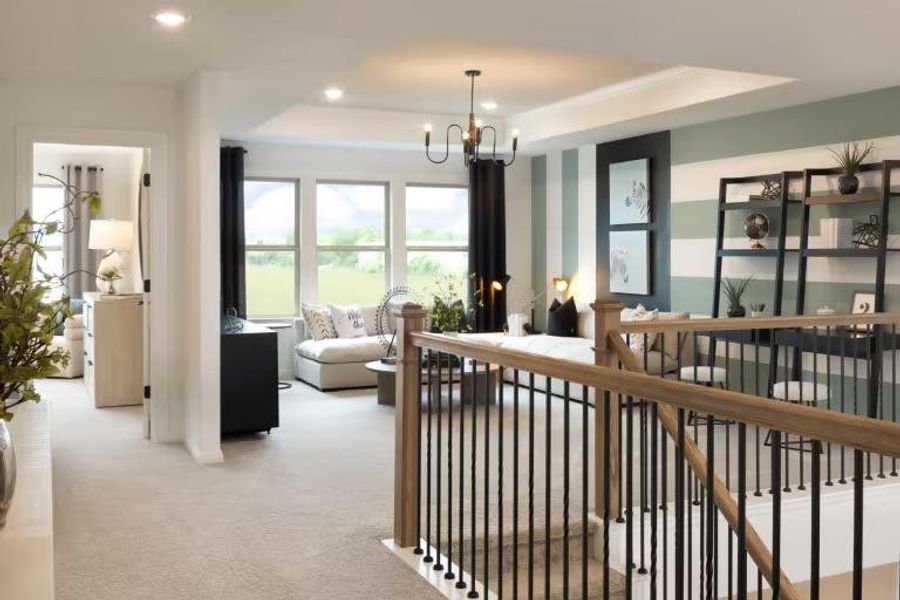 Photo of Pulte model home with same floor plan, not of actual home listed. Photo of Pulte model home with same floor plan, not of actual home listed.