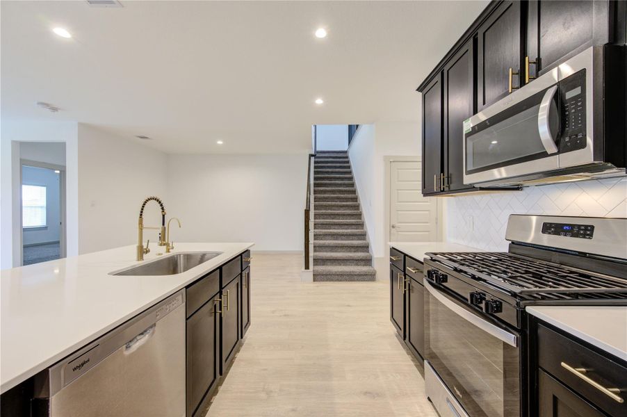 Furnished interior view inside a new home in , Katy (Image 18).