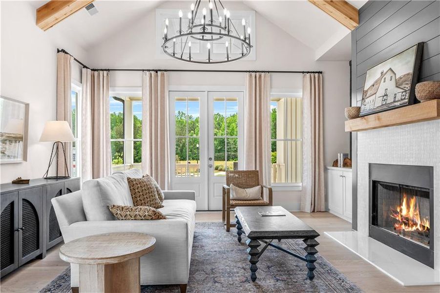 Furnished interior view inside a new home in Crossroads, Milton (Image 10).