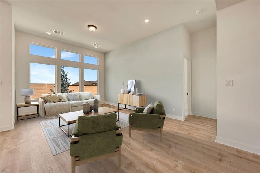 Furnished interior view inside a new home in Treeline, Justin (Image 5).