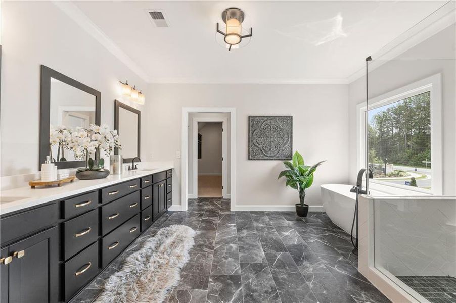 Furnished interior view inside a new home in , Marietta (Image 12).