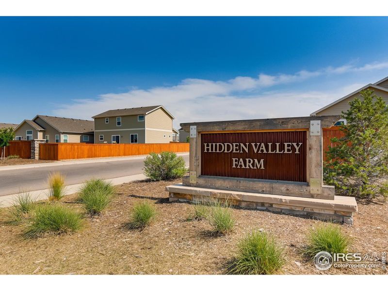 Front exterior of a new home in Hidden Valley Farm, Severance, CO, highlighting curb appeal (Image 2).