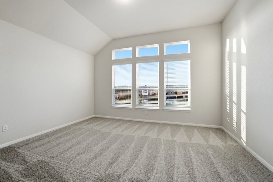 Spacious, unfurnished interior of a new home in The Woodlands at Medina Hills, Mico (Image 31).