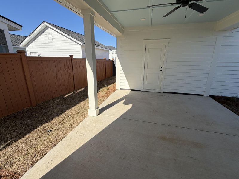 Exterior details and patio area of a home in , Summerville (Image 2). Exterior details and patio area of a home in , Summerville (Image 2).