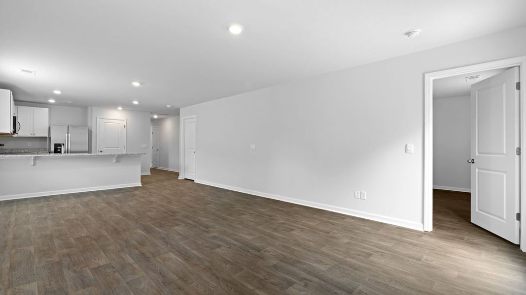 Representative unfurnished interior of a home built from the HELENA by D.R. Horton in Center Pointe, Santee (Image 9).