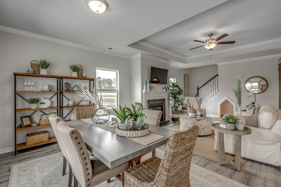 Furnished interior view inside a new home in Fairway Woods at Wyboo, Manning (Image 12).