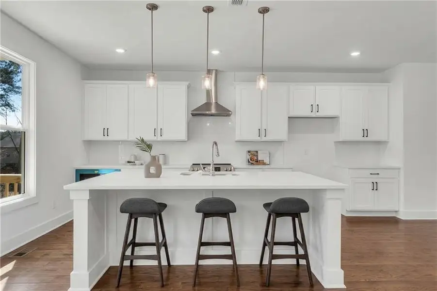 Furnished interior view inside a new home in , Suwanee (Image 6).