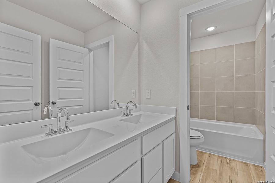 Furnished interior view inside a new home in Summerlin, San Antonio (Image 8).