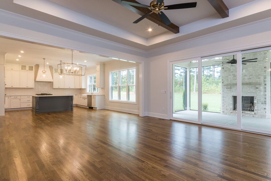 Representative unfurnished interior of a home built from the Shelby Tudor by Homes by Dickerson in Cattail, Clayton (Image 11).