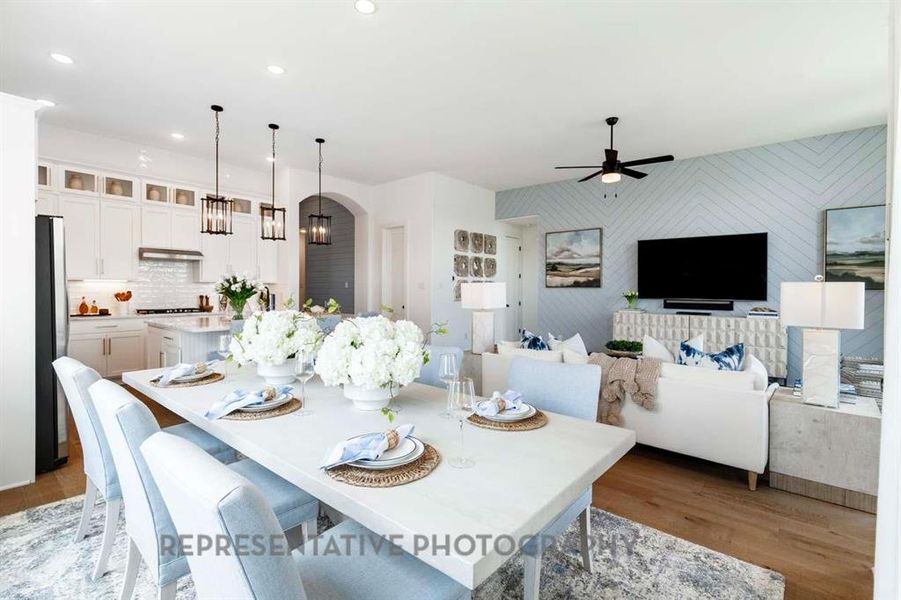 Furnished interior view inside a new home in Wildflower Ranch: 50ft. lots, Dish (Image 25).